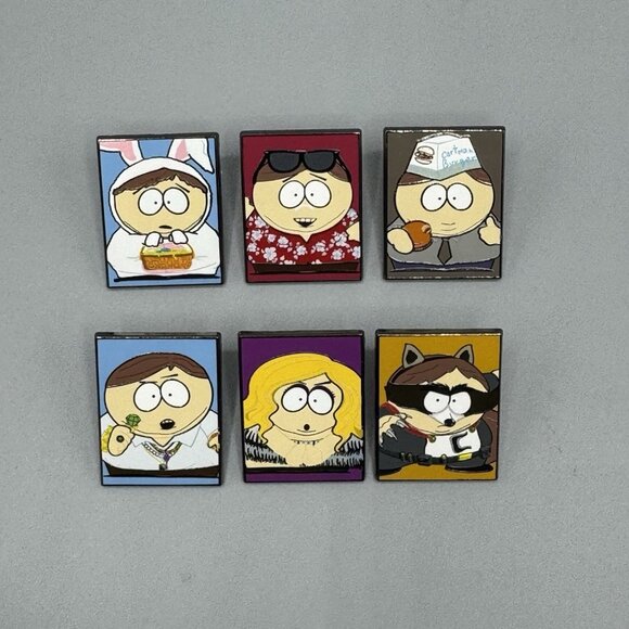South Park Cartman Costume Complete Set Of 6 Blind Box Enamel Pins New Open - Picture 1 of 15